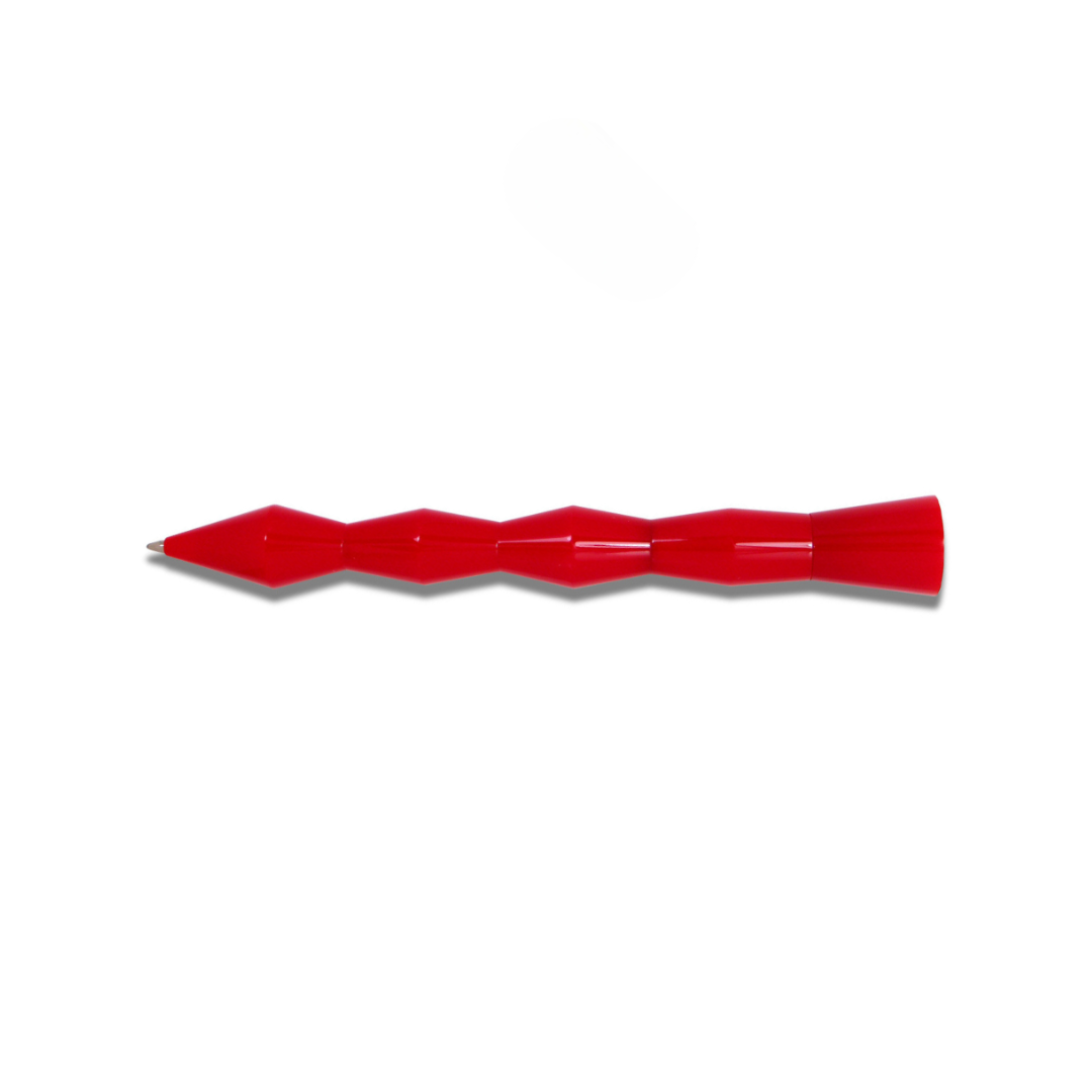 Acme Studio Kuzi Retractable Rollerball Pen in Red — Acme Studio rollerball pen — fluid gel ink writing instrument, at Cityluxe Singapore