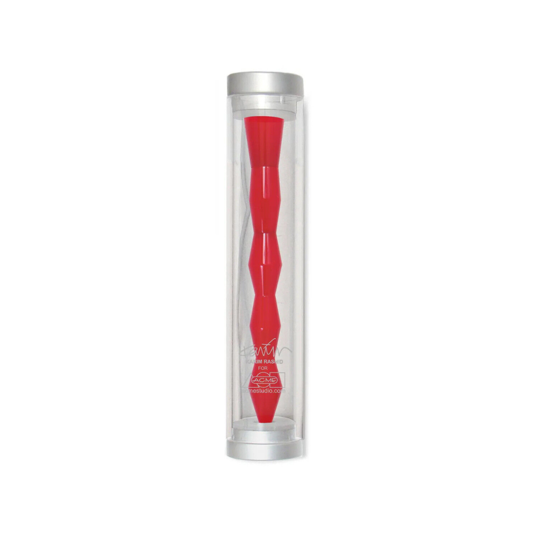 Acme Studio Kuzi Retractable Rollerball Pen in Red — Acme Studio rollerball pen — fluid gel ink writing instrument, at Cityluxe Singapore