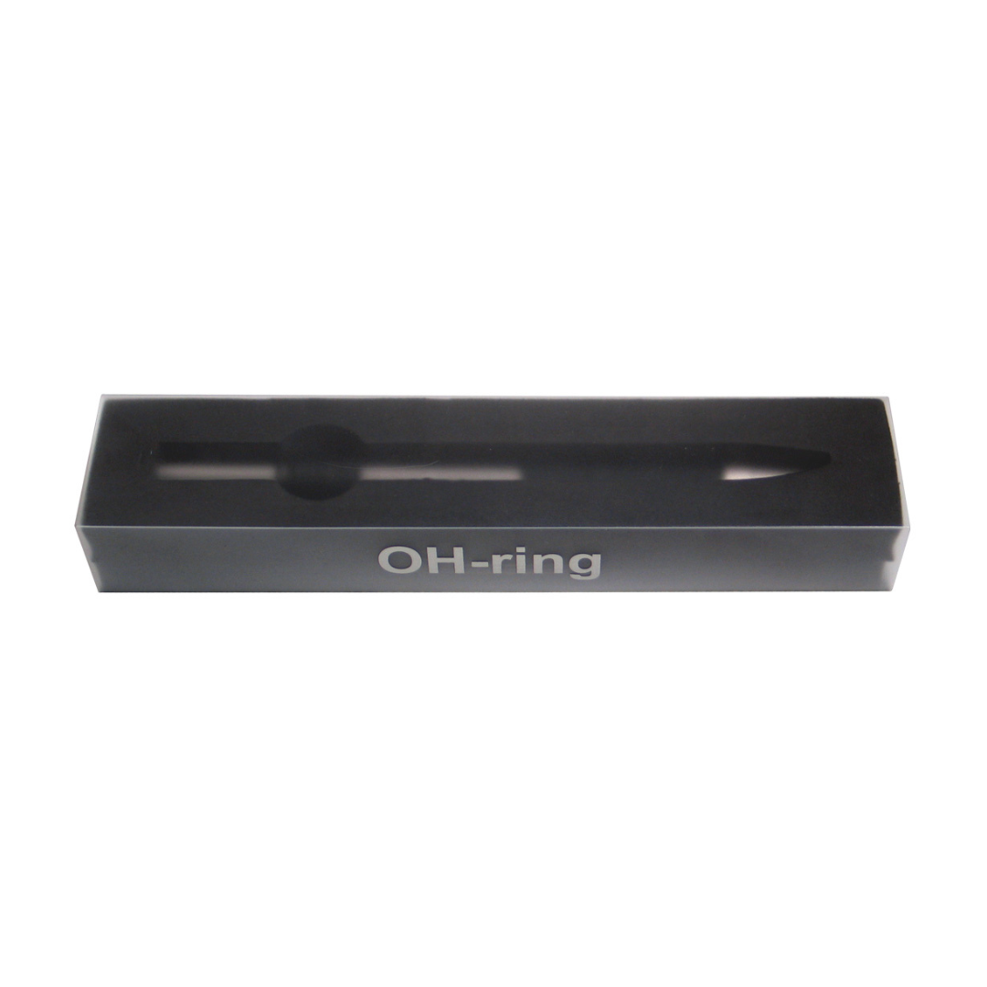 Acme Studio Retractable Rollerball Pen in Oh-Ring — Acme Studio rollerball pen — fluid gel ink writing instrument, at Cityluxe Singapore