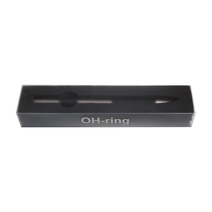Acme Studio Retractable Rollerball Pen in Oh-Ring — Acme Studio rollerball pen — fluid gel ink writing instrument, at Cityluxe Singapore