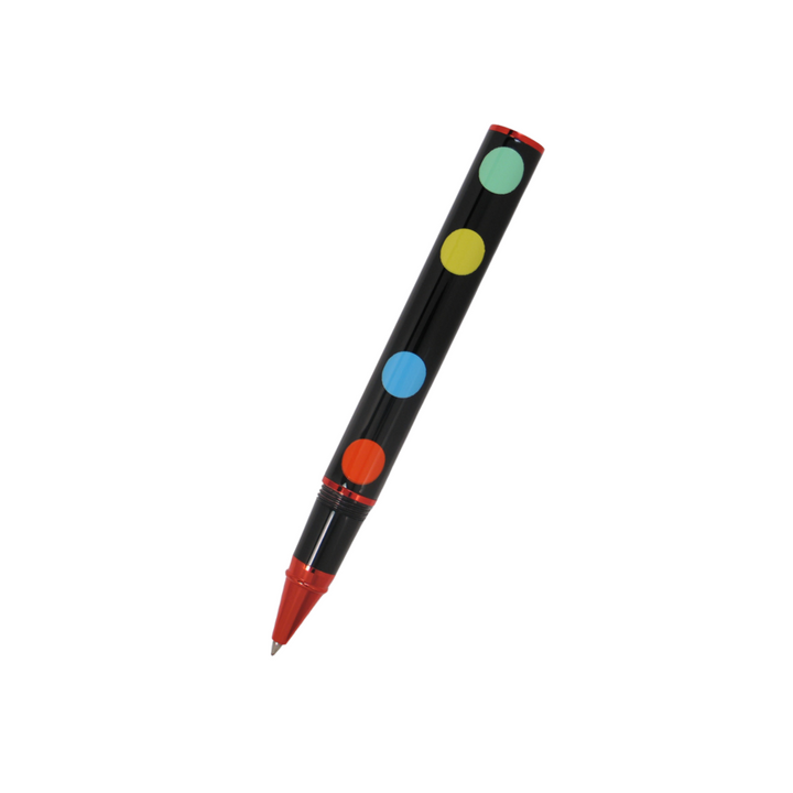 Acme Studio Limited Edition Rollerball Pen in Color Dots — Acme Studio rollerball pen — fluid gel ink writing instrument, at Cityluxe Singapore