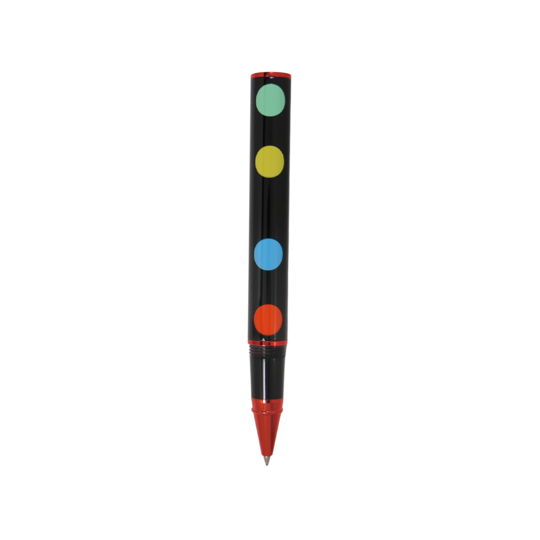 Acme Studio Limited Edition Rollerball Pen in Color Dots — Acme Studio rollerball pen — fluid gel ink writing instrument, at Cityluxe Singapore