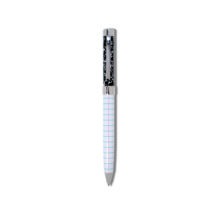 Acme Studio Retractable Rollerball Pen in Composition — Acme Studio rollerball pen — fluid gel ink writing instrument, at Cityluxe Singapore