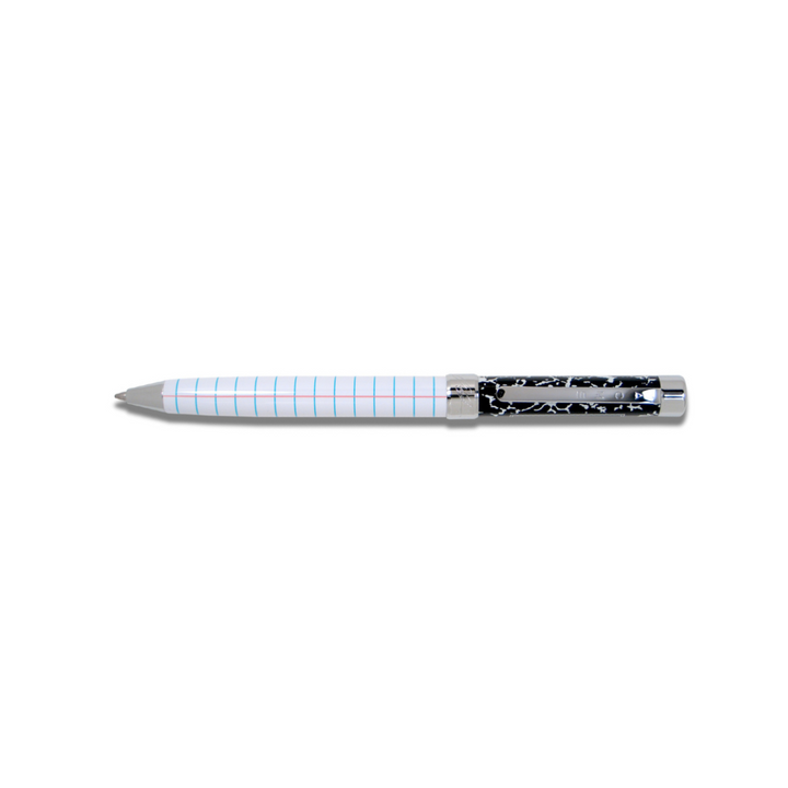 Acme Studio Retractable Rollerball Pen in Composition — Acme Studio rollerball pen — fluid gel ink writing instrument, at Cityluxe Singapore