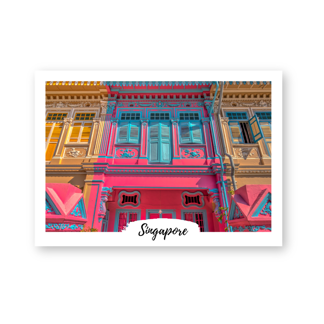 Postcard in Peranakan House — WhereTo postcard — premium stationery and lifestyle, at Cityluxe Singapore