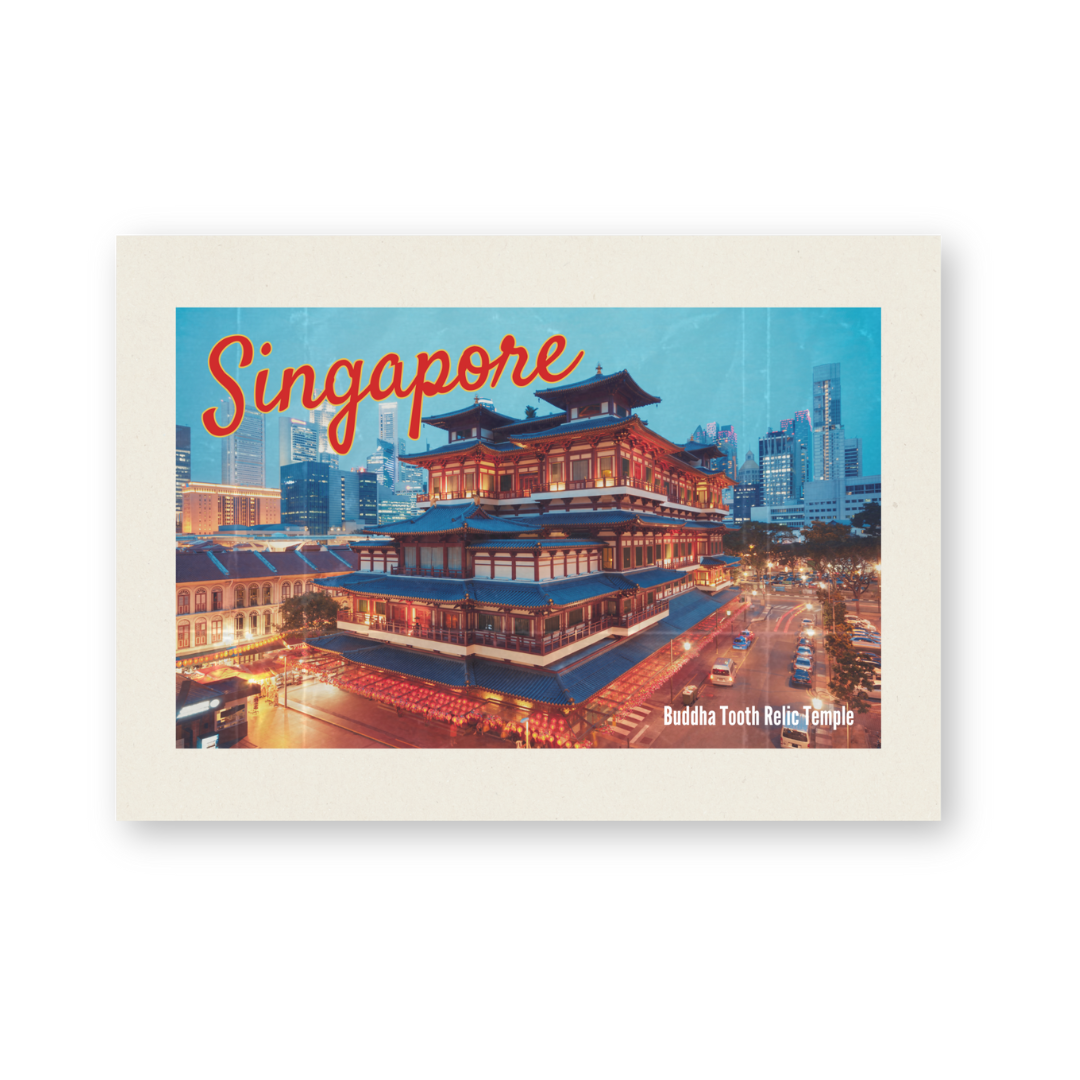 Postcard - Vintage Tooth Relic Temple