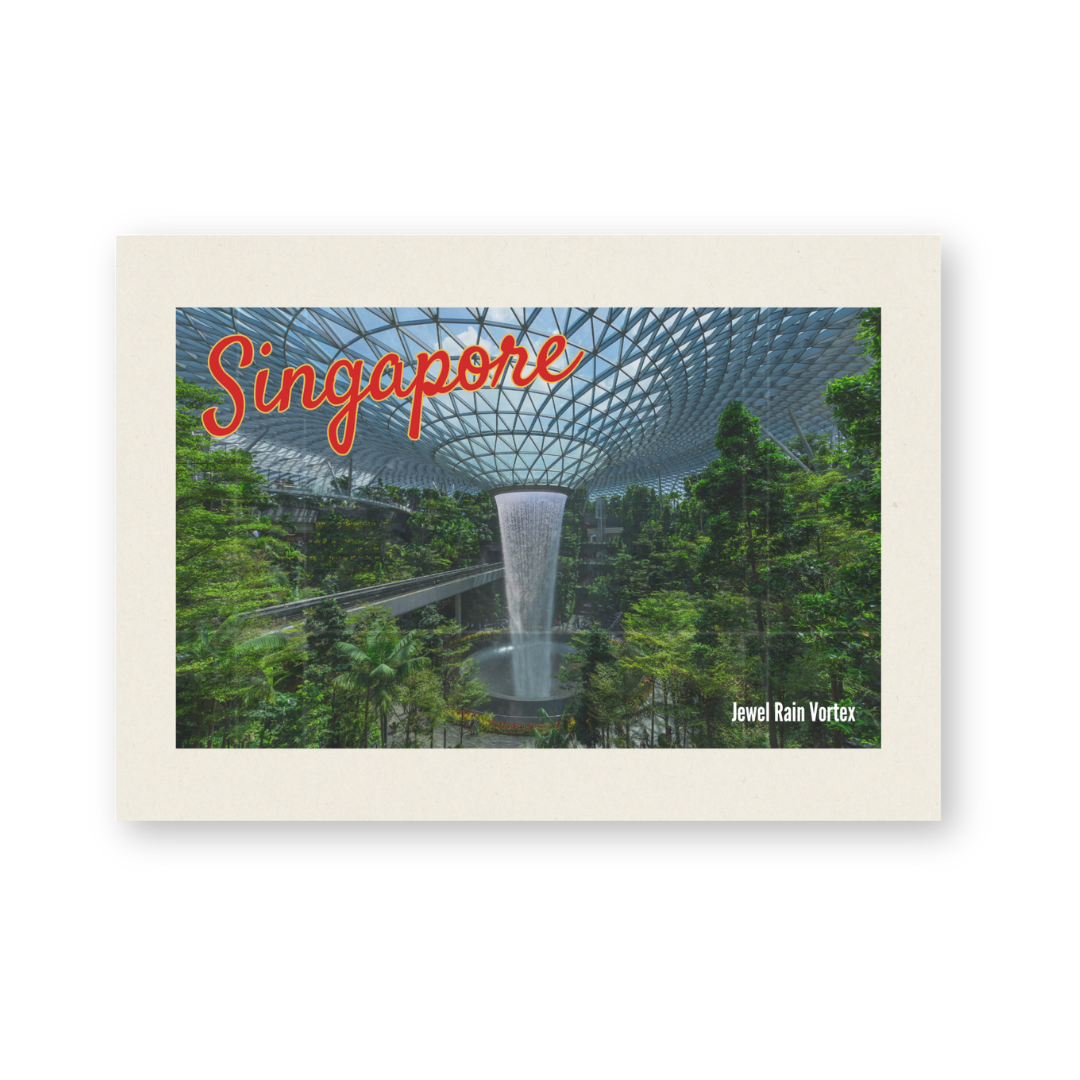 Postcard in Vintage Jewel Vortex — WhereTo postcard — premium stationery and lifestyle, at Cityluxe Singapore