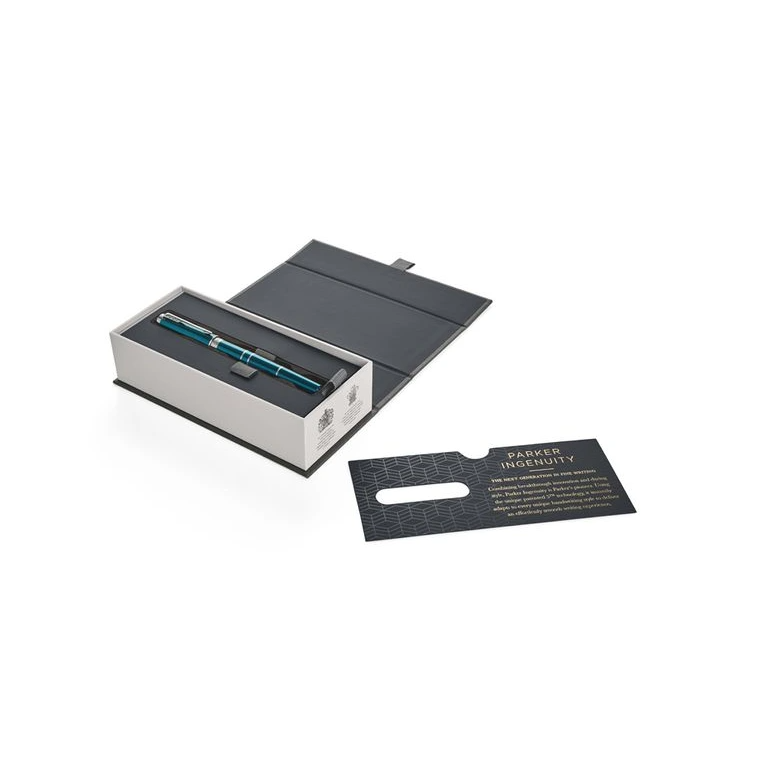 Parker Ingenuity Slim Dark Teal Deluxe CT 5th Technology Pen — Parker stationery item — premium stationery and lifestyle, at Cityluxe Singapore
