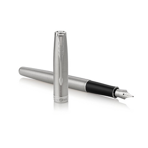 Parker Sonnet Chrome Fountain Pen with Chrome Trims - Medium