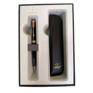 Parker Sonnet Black Gold Trim Ballpoint Pen