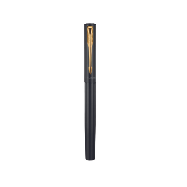 将图片加载到图库查看器，Parker Vector XL Fountain Pen - Black with Gold Trim
