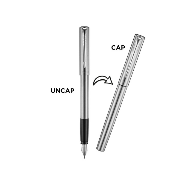 Load image into Gallery viewer, Parker Vector XL Fountain Pen - Stainless Steel with Chrome Trim
