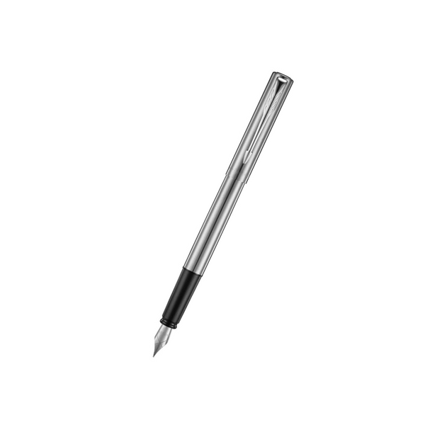 将图片加载到图库查看器，Parker Vector XL Fountain Pen - Stainless Steel with Chrome Trim
