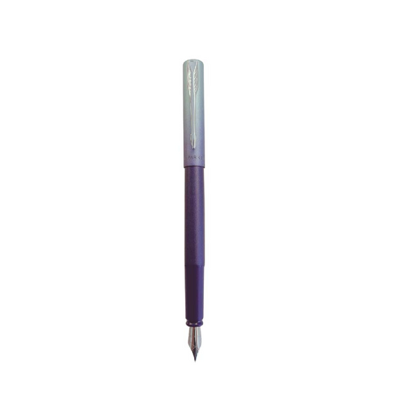 이미지를 갤러리 뷰어에 로드 , Parker Vector XL Fountain Pen (Special Edition) - Aurora Green / Purple with Chrome Trim
