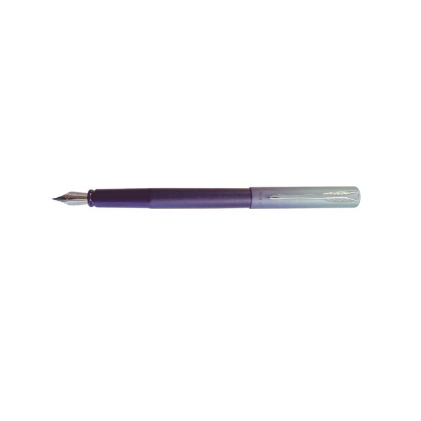 将图片加载到图库查看器，Parker Vector XL Fountain Pen (Special Edition) - Aurora Green / Purple with Chrome Trim
