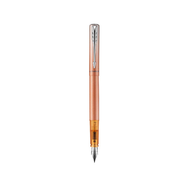 将图片加载到图库查看器，Parker Vector XL Fountain Pen (Special Edition) - Tropical Orange with Chrome Trim
