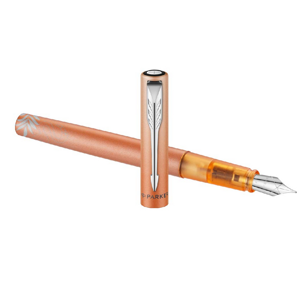 Load image into Gallery viewer, Parker Vector XL Fountain Pen (Special Edition) - Tropical Orange with Chrome Trim
