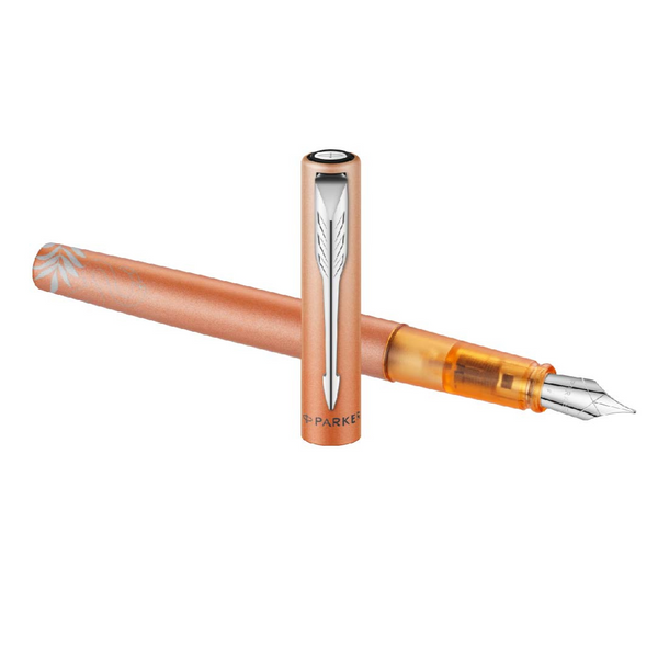 이미지를 갤러리 뷰어에 로드 , Parker Vector XL Fountain Pen (Special Edition) - Tropical Orange with Chrome Trim
