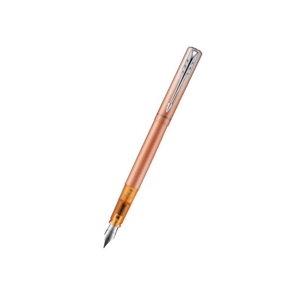 이미지를 갤러리 뷰어에 로드 , Parker Vector XL Fountain Pen (Special Edition) - Tropical Orange with Chrome Trim
