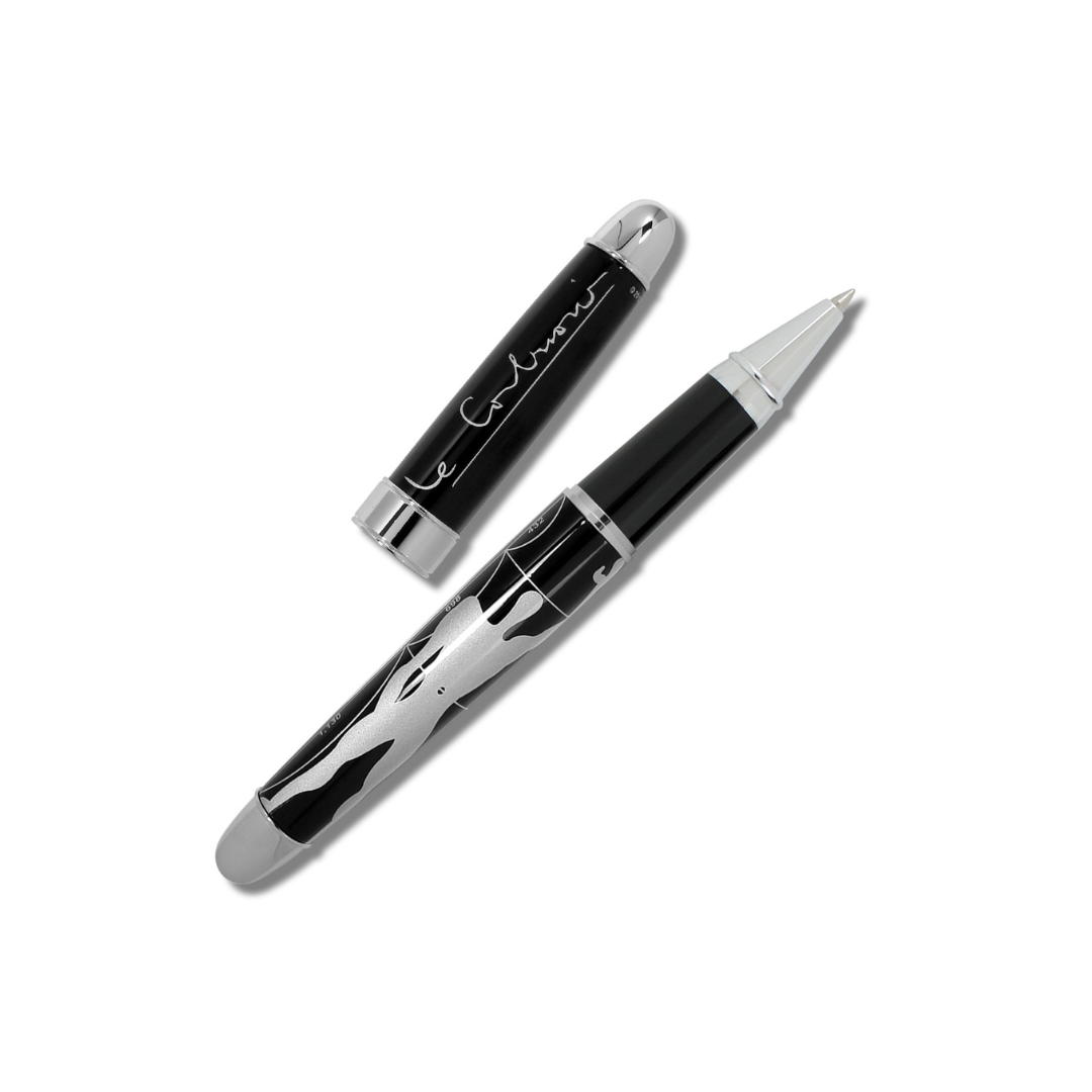 Acme Studio Rollerball Pen in Le Modulor/Figure — Acme Studio rollerball pen — fluid gel ink writing instrument, at Cityluxe Singapore