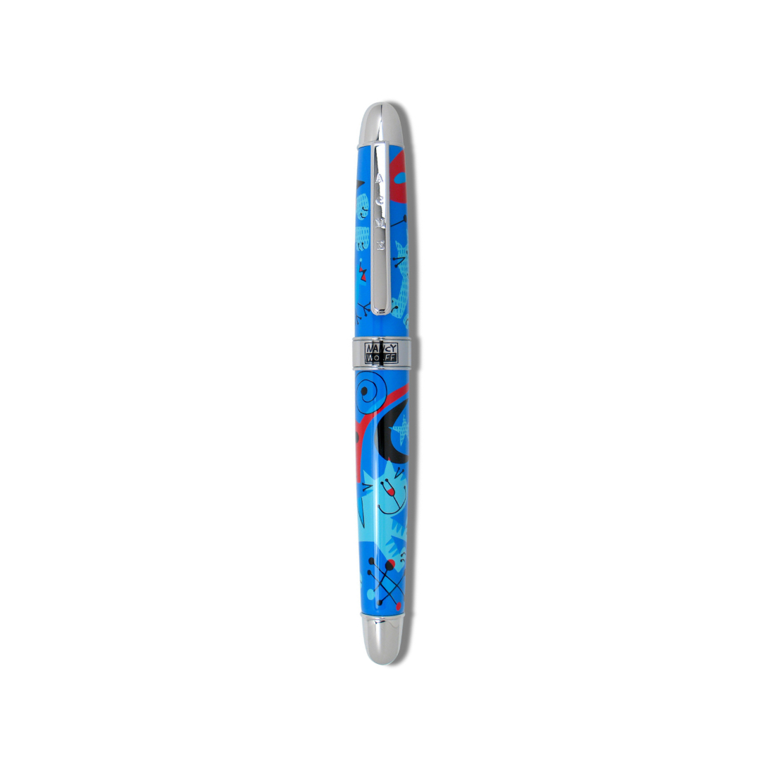 Acme Studio Rollerball Pen in Cats — Acme Studio rollerball pen — fluid gel ink writing instrument, at Cityluxe Singapore