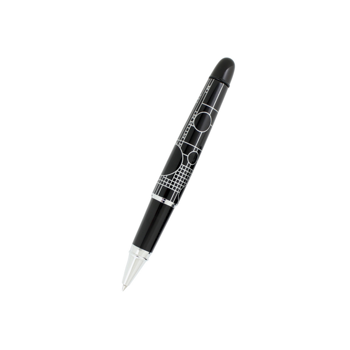 Acme Studio Rollerball Pen in Playhouse Black — Acme Studio rollerball pen — fluid gel ink writing instrument, at Cityluxe Singapore