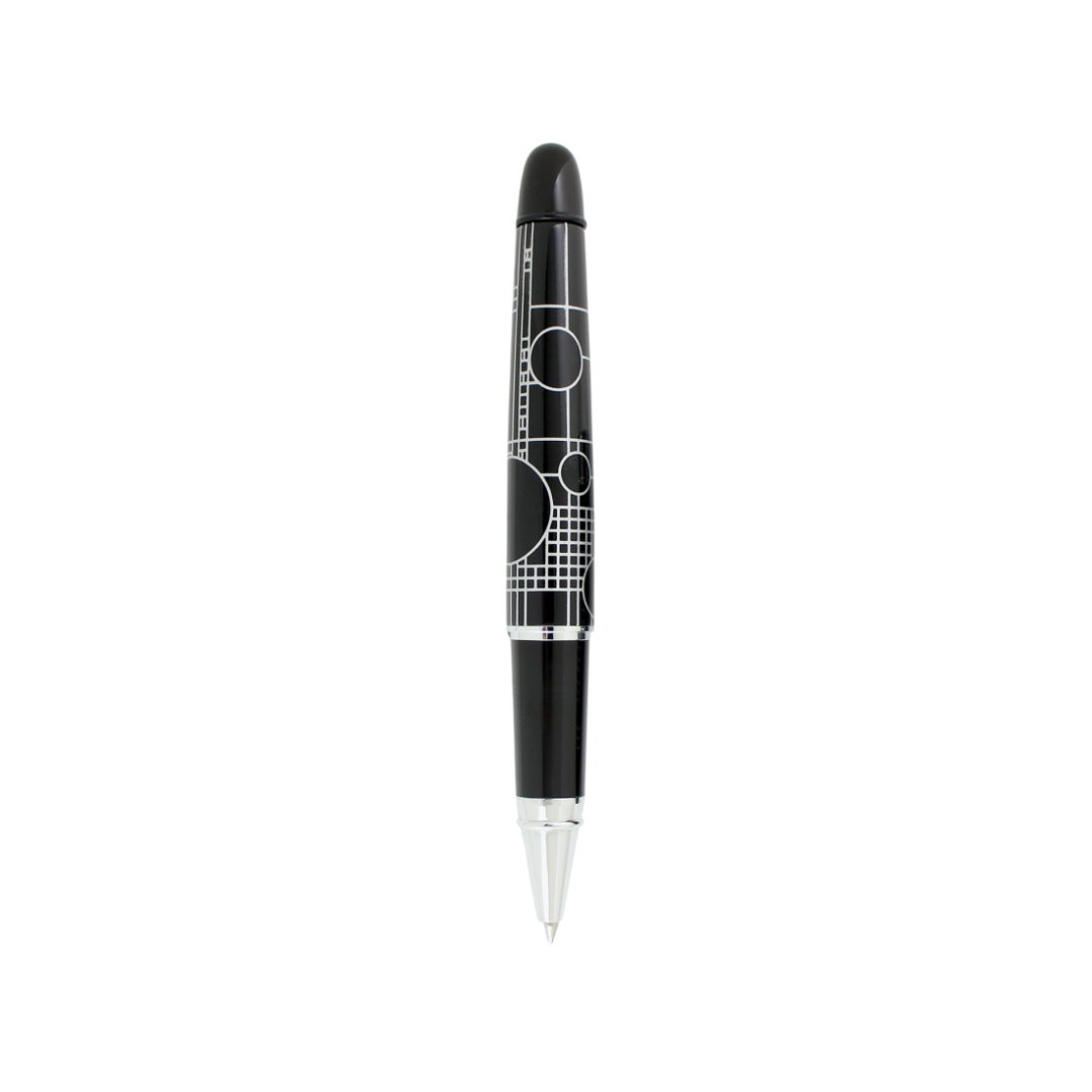Acme Studio Rollerball Pen in Playhouse Black — Acme Studio rollerball pen — fluid gel ink writing instrument, at Cityluxe Singapore