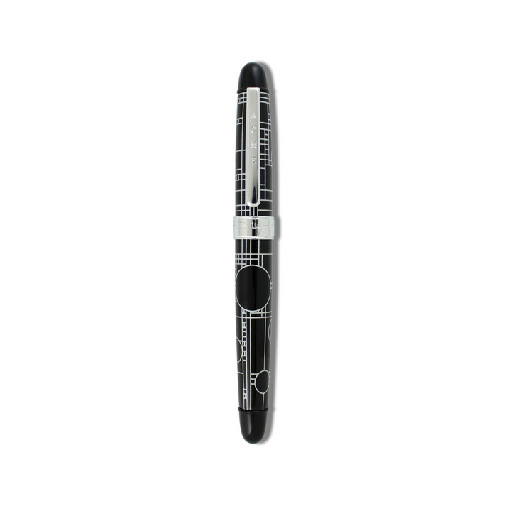 Acme Studio Rollerball Pen in Playhouse Black — Acme Studio rollerball pen — fluid gel ink writing instrument, at Cityluxe Singapore