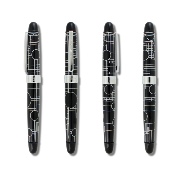 Acme Studio Rollerball Pen in Playhouse Black — Acme Studio rollerball pen — fluid gel ink writing instrument, at Cityluxe Singapore