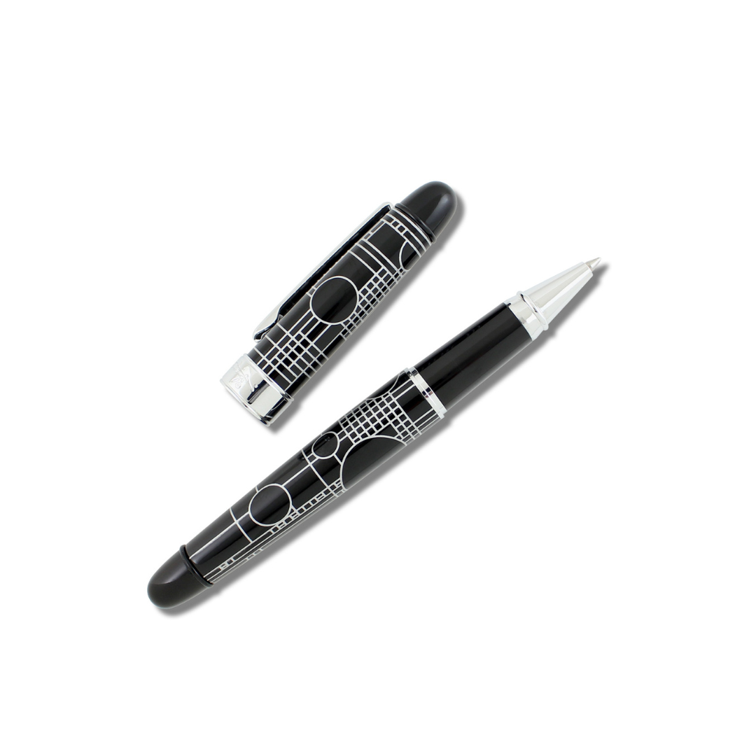 Acme Studio Rollerball Pen in Playhouse Black — Acme Studio rollerball pen — fluid gel ink writing instrument, at Cityluxe Singapore