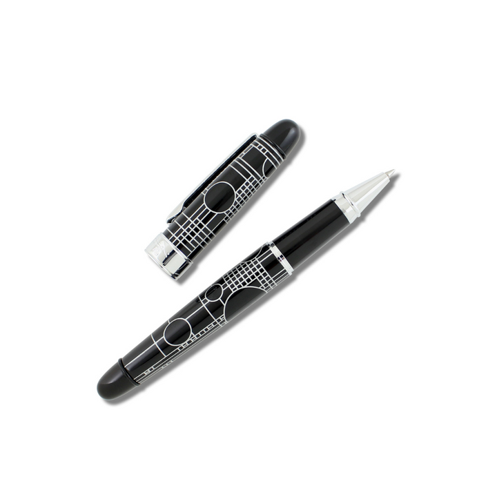 Acme Studio Rollerball Pen in Playhouse Black — Acme Studio rollerball pen — fluid gel ink writing instrument, at Cityluxe Singapore