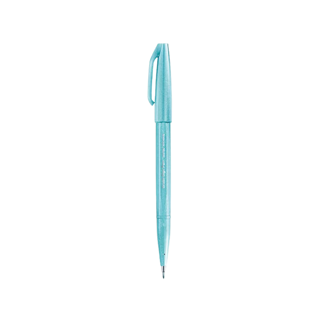 Pentel Touch Brush Sign Pen Pale Blue — Pentel brush pen — premium stationery and lifestyle, at Cityluxe Singapore