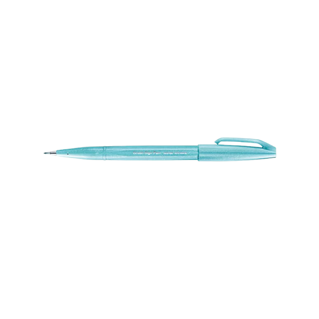 Pentel Touch Brush Sign Pen Pale Blue — Pentel brush pen — premium stationery and lifestyle, at Cityluxe Singapore