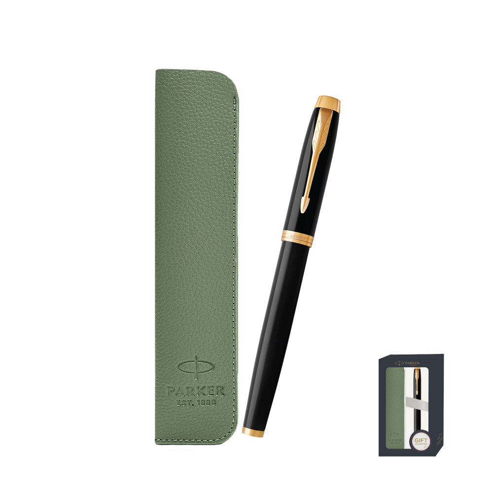 Parker IM Black GT RB With Pen Sleeve Gift Set