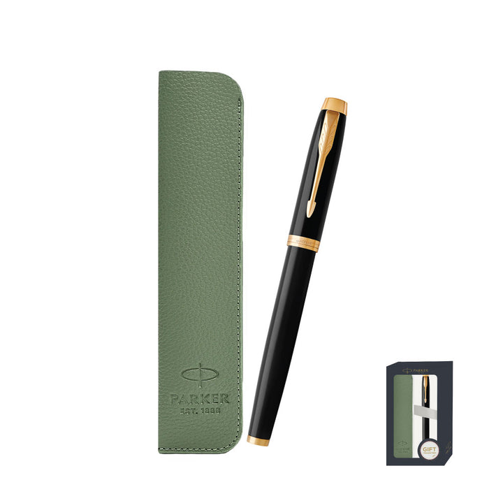 Parker IM Black GT RB With Pen Sleeve Gift Set
