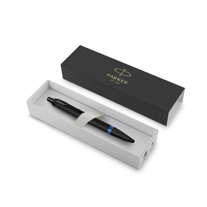 Parker IM PROFESSIONAL Vibrant Ring BT Ballpoint Pen Marine Blue — Parker ballpoint pen — reliable smooth-writing everyday pen, at Cityluxe Singapore
