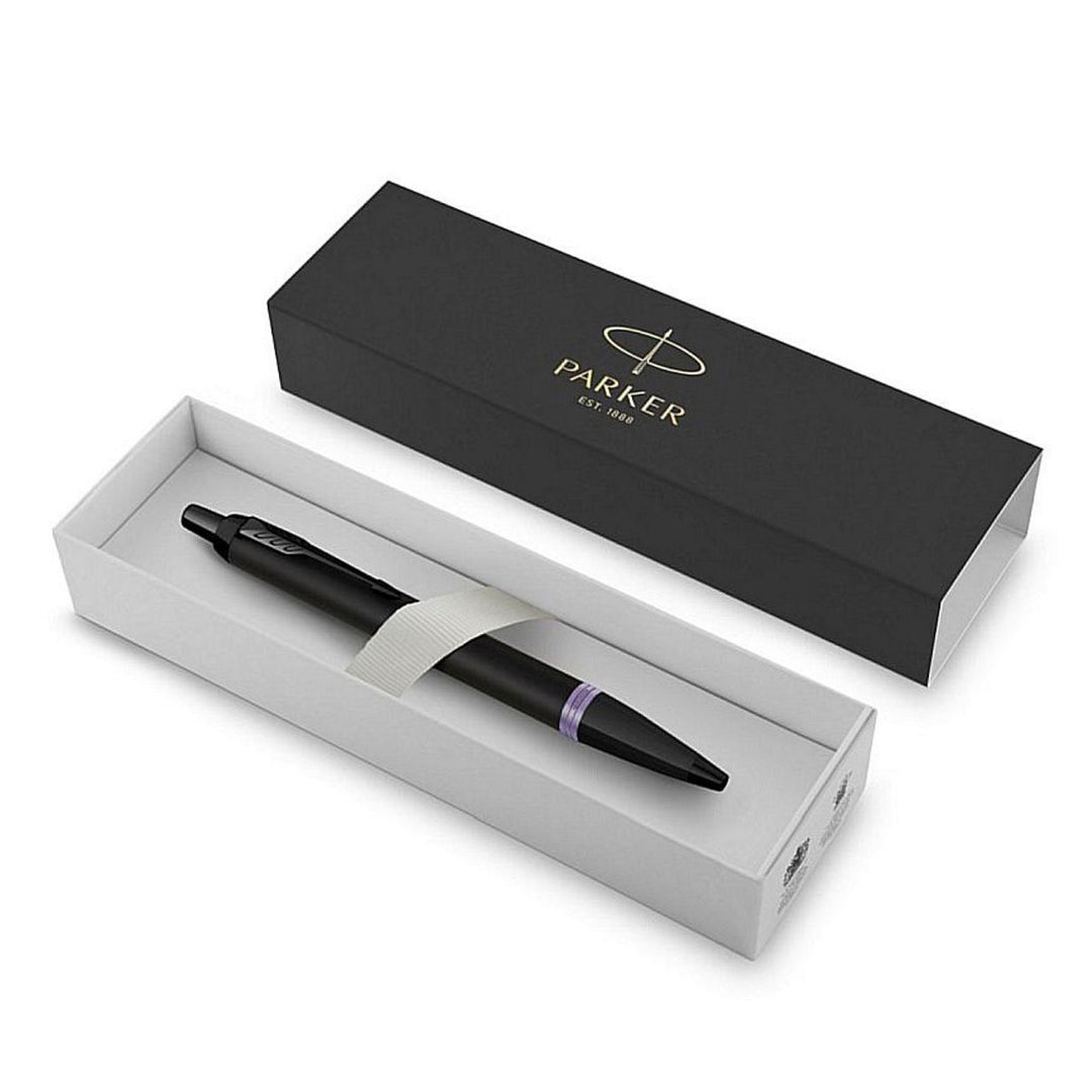 Parker IM PROFESSIONAL Vibrant Ring Ballpoint Pen Amethyst Purple — Parker ballpoint pen — reliable smooth-writing everyday pen, at Cityluxe Singapore
