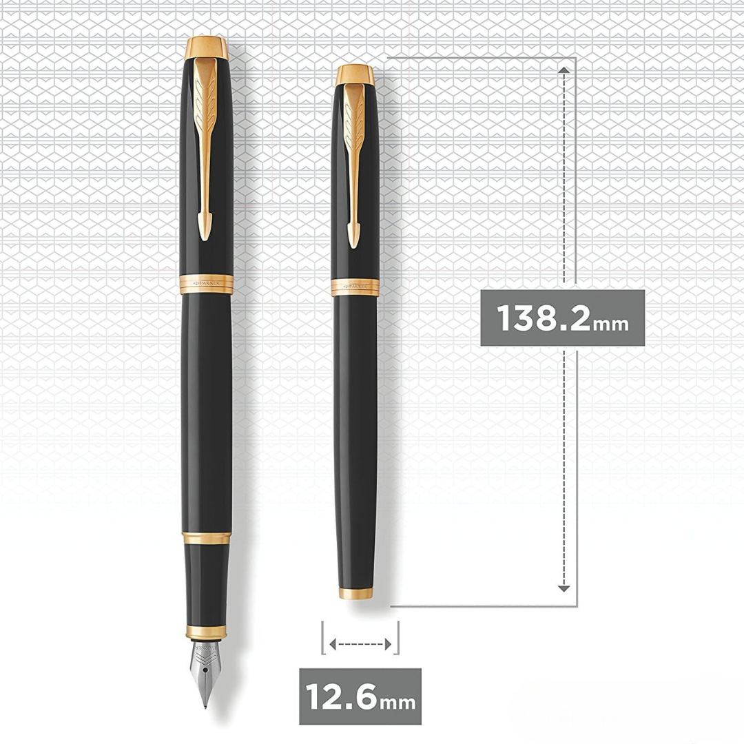 Parker IM Black GT Fountain Pen — Parker fountain pen — precision nib writing instrument, at Cityluxe Singapore stationery store