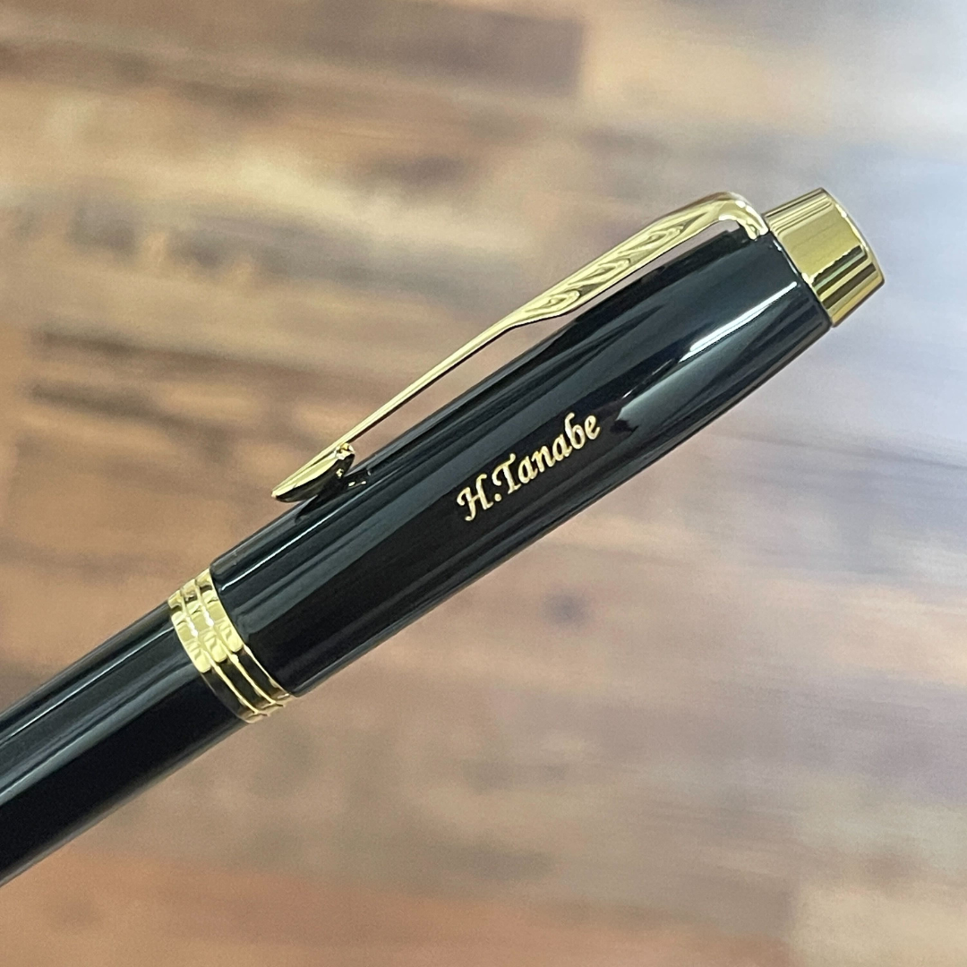 Personalized Name Engraving On Parker IM Black GT Fountain Pen