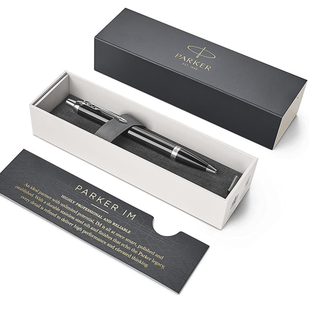 Parker IM Matte Black CT Ballpoint Pen — Parker ballpoint pen — reliable smooth-writing everyday pen, at Cityluxe Singapore