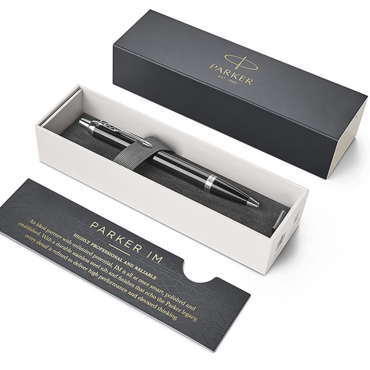 Parker IM Matte Black CT Ballpoint Pen — Parker ballpoint pen — reliable smooth-writing everyday pen, at Cityluxe Singapore