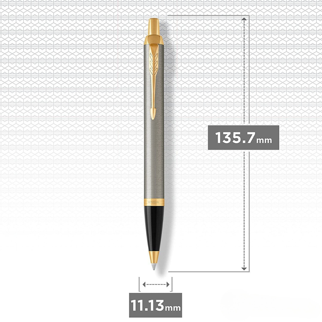 Parker IM Brushed Metal GT Ballpoint Pen
