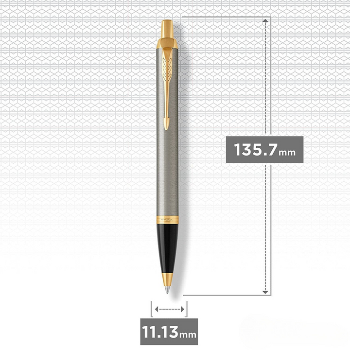 Parker IM Brushed Metal GT Ballpoint Pen