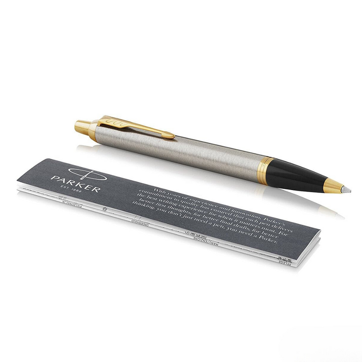 Parker IM Brushed Metal GT Ballpoint Pen
