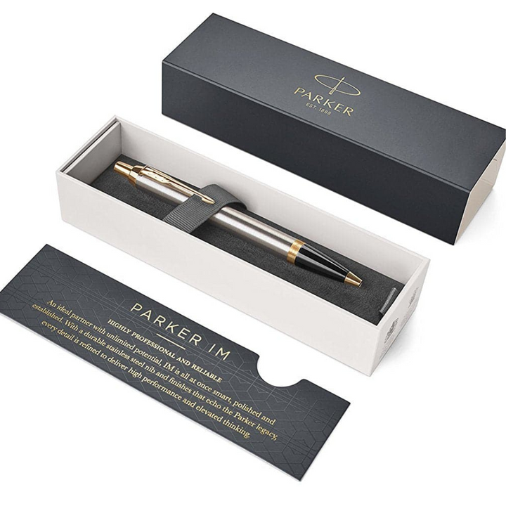 Parker IM Brushed Metal GT Ballpoint Pen
