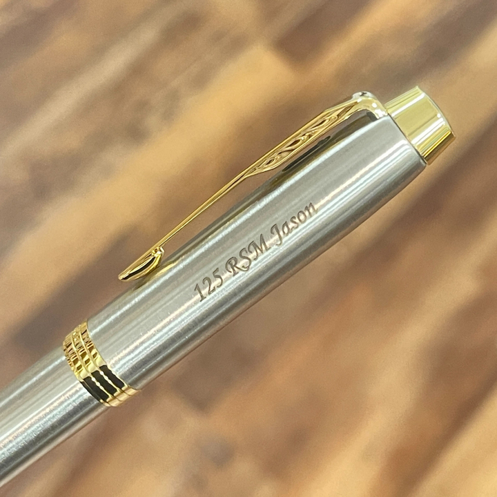 Parker IM Brushed Metal GT Rollerball Pen — Parker rollerball pen — fluid gel ink writing instrument, at Cityluxe Singapore