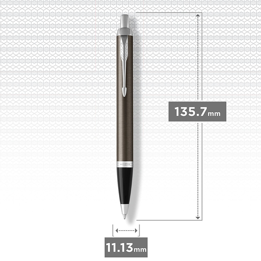 Parker IM Dark Espresso CT Ballpoint Pen Gift Set — Parker ballpoint pen — reliable smooth-writing everyday pen, at Cityluxe Singapore