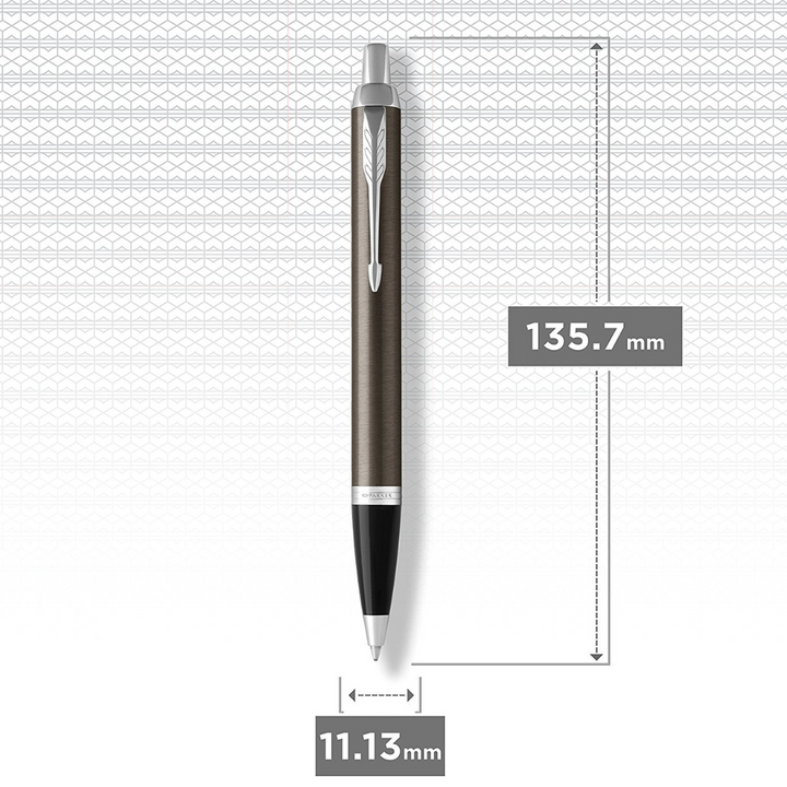 Parker IM Dark Espresso CT Ballpoint Pen Gift Set — Parker ballpoint pen — reliable smooth-writing everyday pen, at Cityluxe Singapore