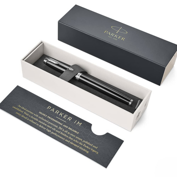 Load image into Gallery viewer, Parker IM Essential Matte Black CT Rollerball Pen
