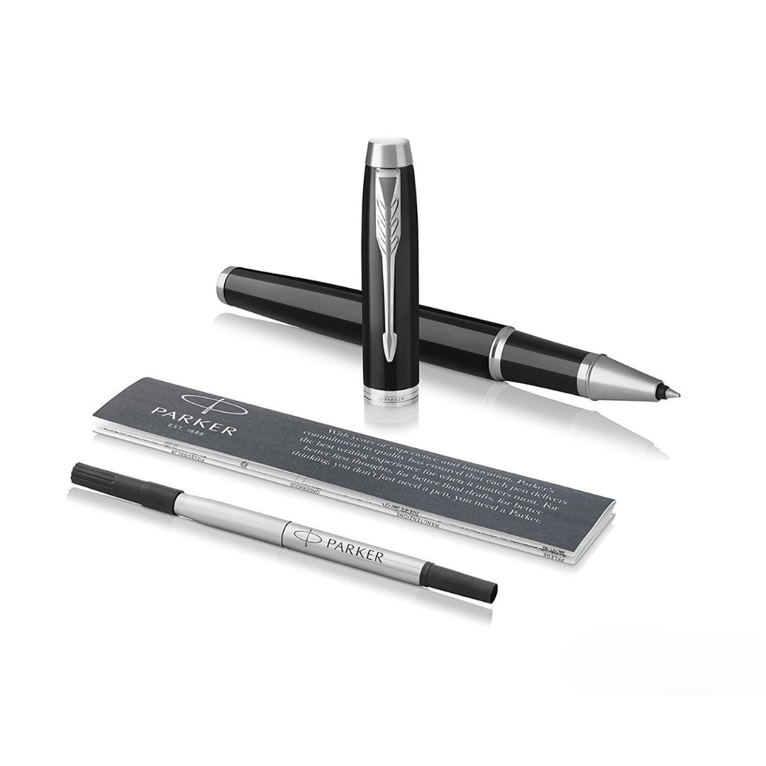 Parker IM Essential Matte Black CT Rollerball Pen — Parker rollerball pen — fluid gel ink writing instrument, at Cityluxe Singapore